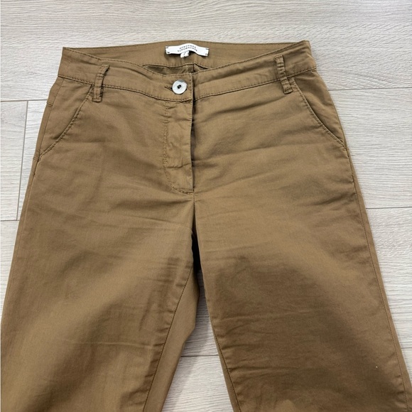 Dorothee Schumacher Skinny Mid Rise Brown Chino Pants - Picture 3 of 14